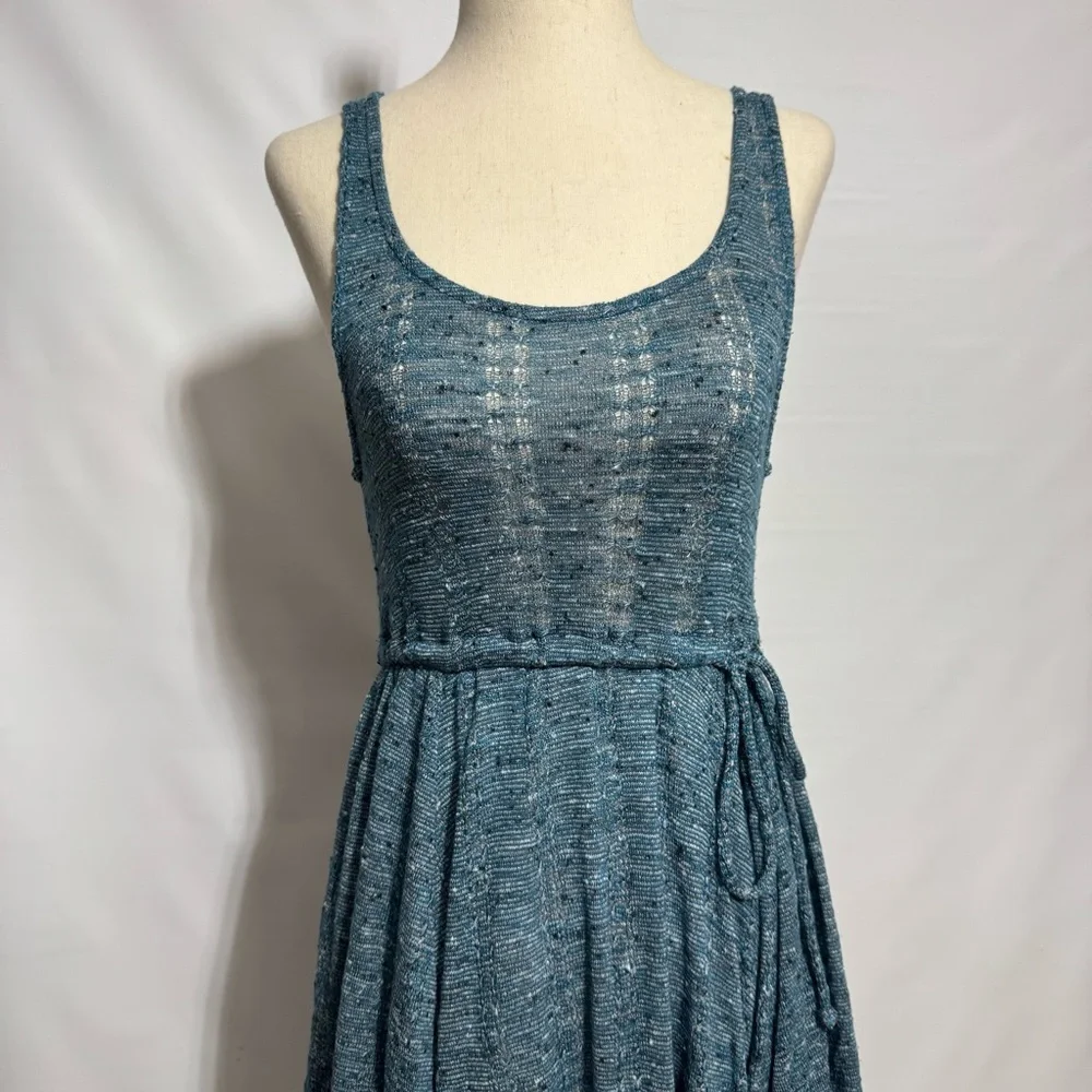 Free People • FP Beach Starry Night Gauzy Asymmetrical Hem Lined Dress XS/S